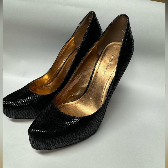 Black platforms high heels BCBG generation 7B/37 - Picture 9 of 14